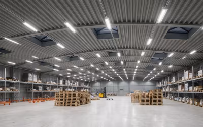 Oświetlenie w firmie – modernizacja na LED i sterowanie w hali, magazynie i biurze