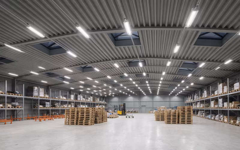 Oświetlenie w firmie – modernizacja na LED i sterowanie w hali, magazynie i biurze